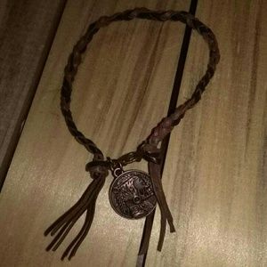 Custom leather bracelet